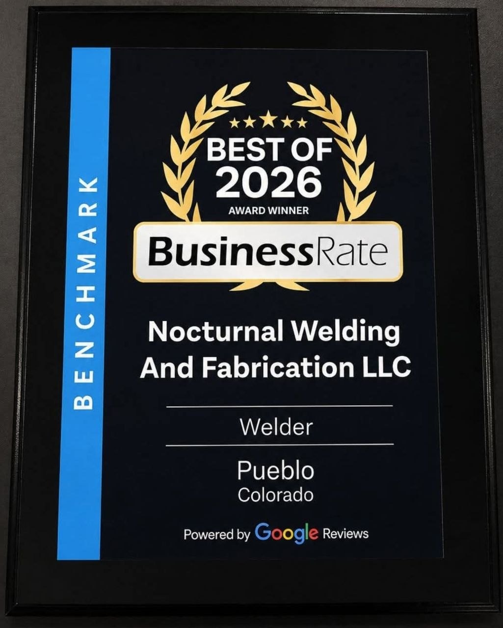 Best of 2026 Award Winner for Nocturnal Welding and Fabrication LLC in Pueblo, Colorado