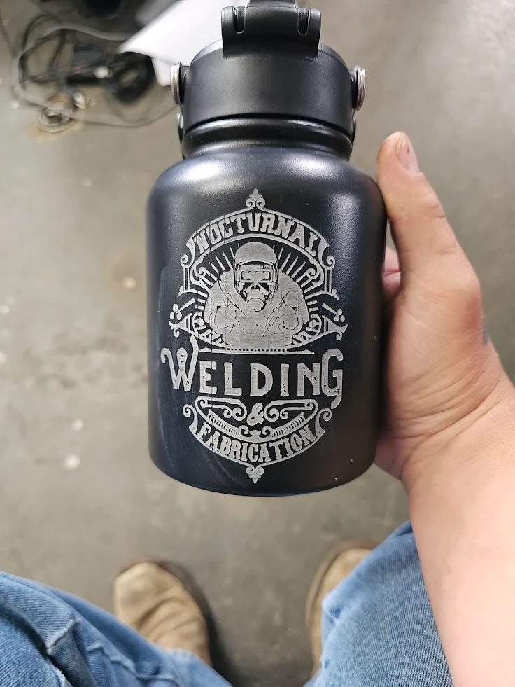 Laser etching project from Nocturnal Welding